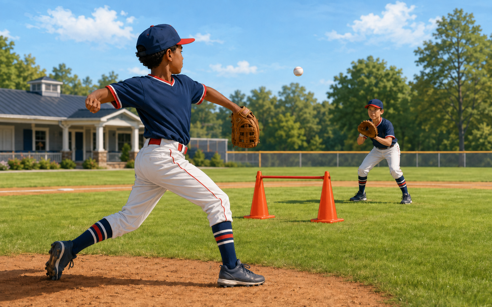Four-Seam Target Throws youth baseball drill demonstration
