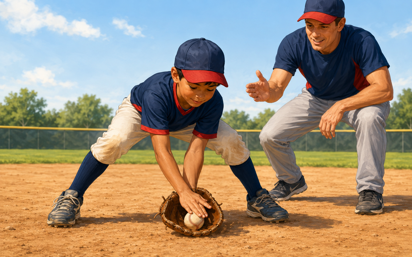 Alligator Hands youth baseball drill demonstration
