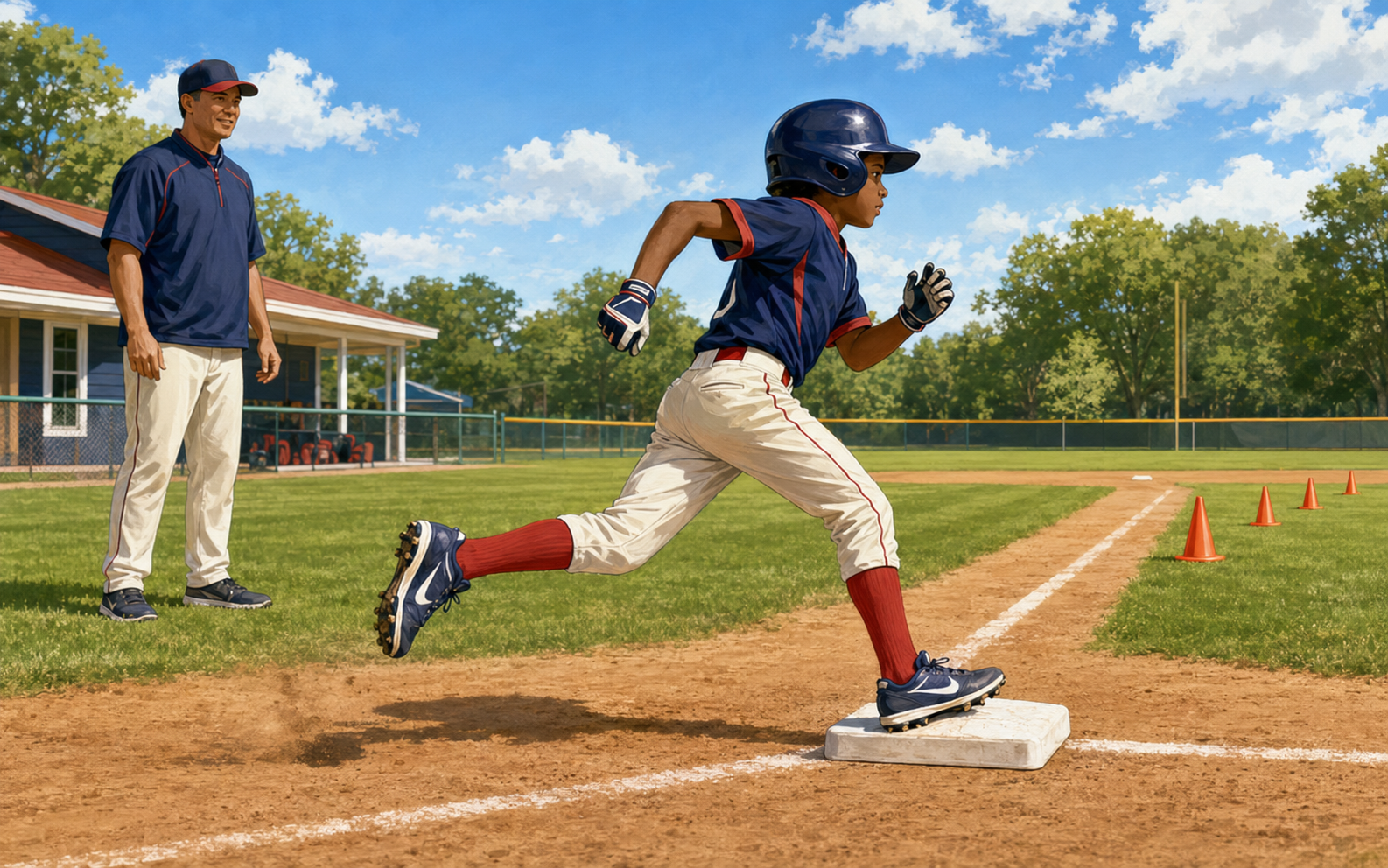 Run Through First youth baseball drill demonstration